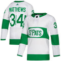 Auston Matthews Toronto Maple Leafs adidas St. Patrick's Day Authentic Pro Player Jersey - White