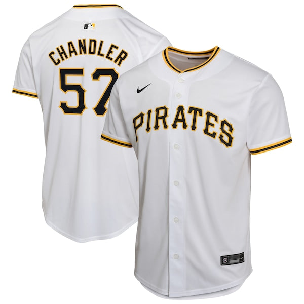 Bubba Chandler Pittsburgh Pirates Nike Youth Home Player Game Jersey - White