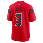 Tank Dell Houston Texans Nike Alternate Game Jersey -  Red/White/Navy