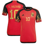 Eden Hazard Belgium National Team adidas 2022/23 Home Authentic Jersey - Red