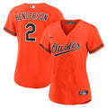 Gunnar Henderson Baltimore Orioles Nike Women's Alternate 2 Replica Jersey - Orange