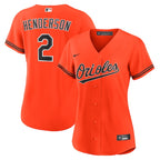 Gunnar Henderson Baltimore Orioles Nike Women's Alternate 2 Replica Jersey - Orange