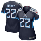 Derrick Henry Tennessee Titans Nike Women's Game Jersey - Navy/Light Blue