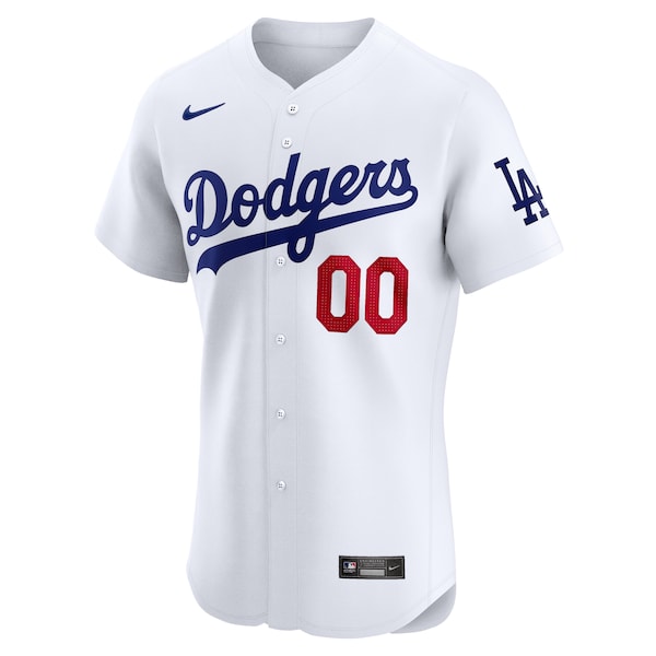 Los Angeles Dodgers Nike Home Elite Custom Jersey - White