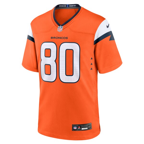 Greg Dulcich Denver Broncos Nike Team Game Jersey -  Orange