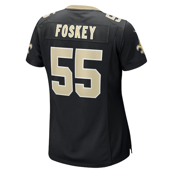 Isaiah Foskey New Orleans Saints Nike Women's Team Game Jersey -  Black