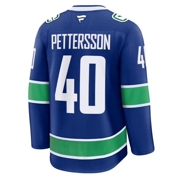 Elias Pettersson Vancouver Canucks  Home Premium Jersey - Blue/Black