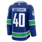 Elias Pettersson Vancouver Canucks  Home Premium Jersey - Blue/Black