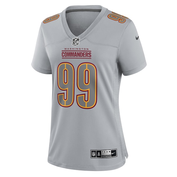 Chase Young Washington Commanders Nike Women's Atmosphere Fashion Game Jersey - Gray
