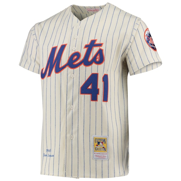Tom Seaver New York Mets  1969 Cooperstown Collection Authentic Jersey - Cream