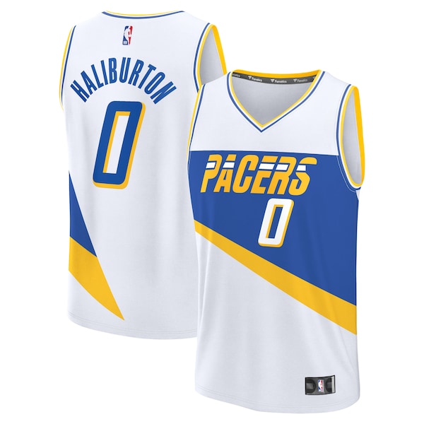 Tyrese Haliburton Indiana Pacers  Youth 2025/26 City Edition Fast Break Jersey - White