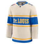St. Louis Blues  2025 NHL Winter Classic Premium Jersey - Cream