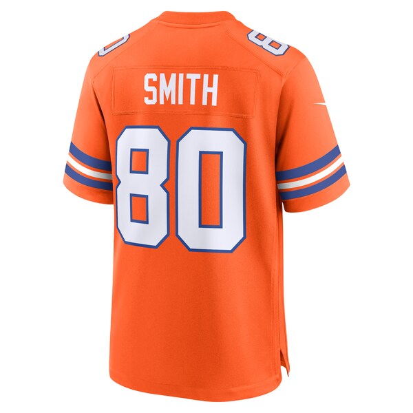 Rod Smith Denver Broncos Nike Mile High Collection 1977 Throwback Retired Player Game Jersey - Orange