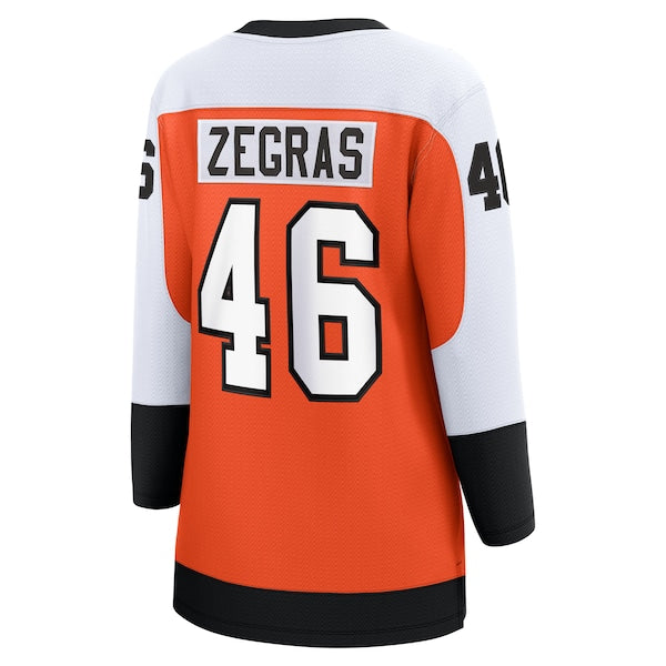 Trevor Zegras Philadelphia Flyers  Women's  Home Breakaway Jersey - Orange