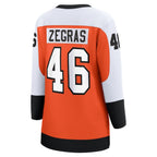 Trevor Zegras Philadelphia Flyers  Women's  Home Breakaway Jersey - Orange
