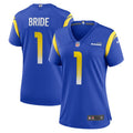 Number 1 Bride Los Angeles Rams Nike Women's Game Jersey - Royal