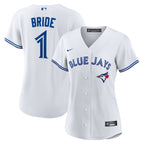 Toronto Blue Jays Nike Women's #1 Bride Home Replica Jersey - White