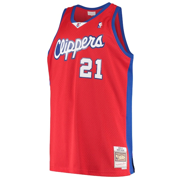 Darius Miles LA Clippers Hardwood Classics Swingman Jersey - Red