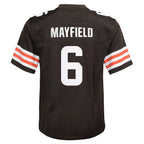 Baker Mayfield Cleveland Browns Nike Youth Game Player Jersey - Brown/White