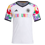 New England Revolution adidas 2024 Pride Pre-Match Top - White