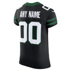 New York Jets Nike Alternate Vapor F.U.S.E. Elite Custom Jersey - Legacy Black