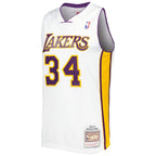 Shaquille O'Neal Los Angeles Lakers  2001/02 Hardwood Classics Swingman Jersey - White