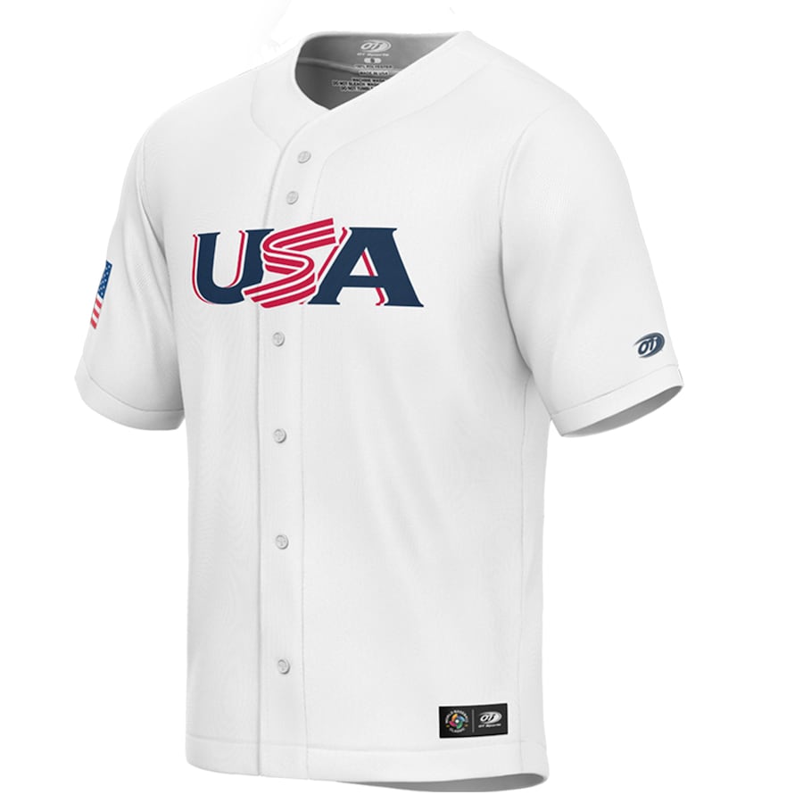 Mike Trout USA Baseball Youth 2023 World Baseball Classic Replica Player Jersey - White