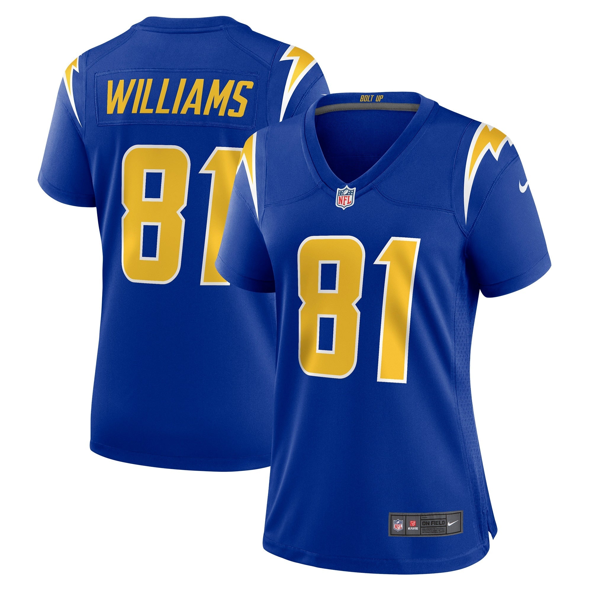 Mike Williams Los Angeles Chargers Nike Women's Alternate Team Game Jersey - Navy/Blue/Royal