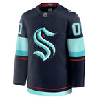 Seattle Kraken  Home Premium Custom Jersey - Deep Sea Blue/White
