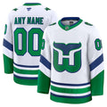 Carolina Hurricanes  Throwback Premium Custom Jersey - White