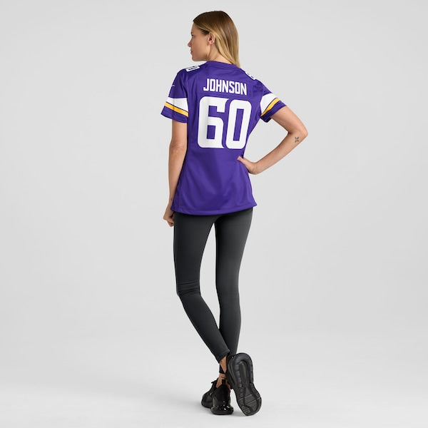 Marcellus Johnson Minnesota Vikings Nike Women's Team Game Jersey -  Purple