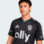 Charlotte FC adidas 2025 Fortress Kit Authentic Jersey - Black