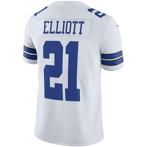 Ezekiel Elliott Dallas Cowboys Nike Vapor Limited Player Jersey - White/Navy