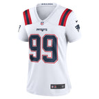 Keion White New England Patriots Nike Women's  Game Jersey -  White/Navy/Red