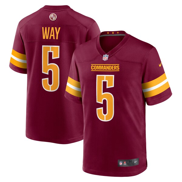 Tress Way Washington Commanders Nike  Game Jersey -  Burgundy