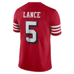 Trey Lance San Francisco 49ers Nike Alternate Vapor Limited Jersey - Scarlet/Scarlet/White