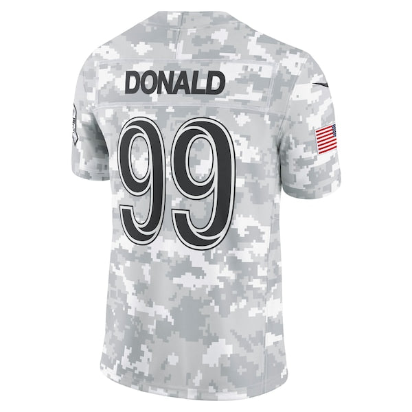 Aaron Donald Los Angeles Rams Nike 2024 Salute to Service Retired Player Limited Jersey - Arctic Camo