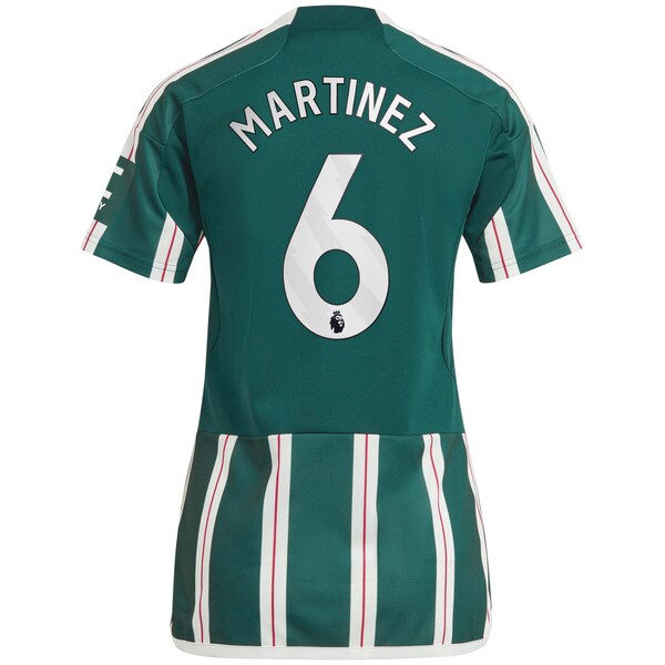 Lisandro Martínez Manchester United adidas Women's 2023/24 Away Replica Player Jersey - Green/Red