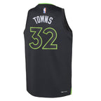 Karl-Anthony Towns Minnesota Timberwolves Jordan Brand Youth Swingman Jersey - Statement Edition - Black