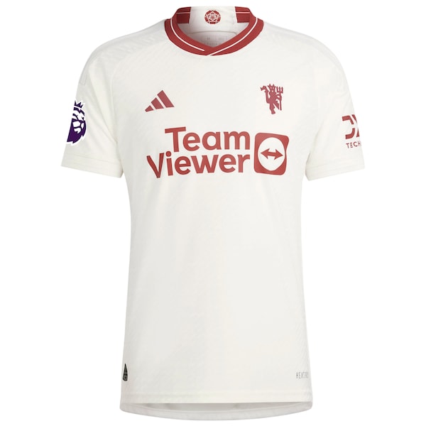 Manchester United adidas 2023/24 Third Authentic Custom Jersey - White
