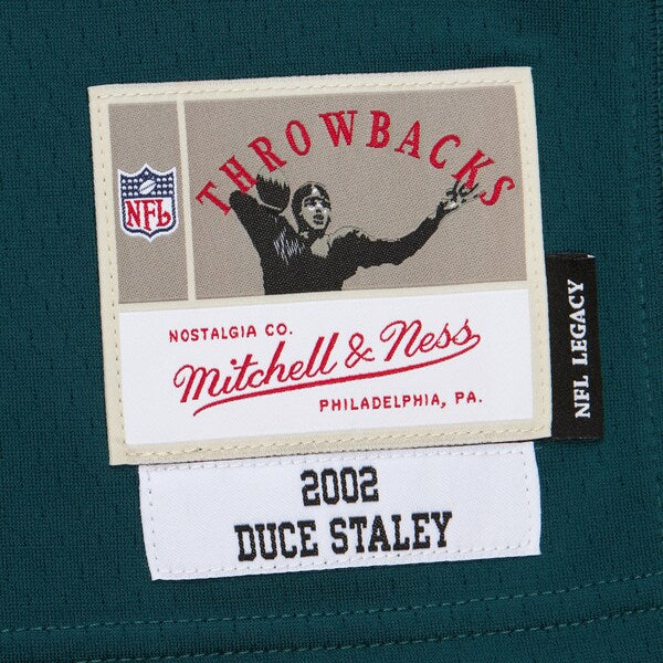 Duce Staley Philadelphia Eagles  2002 Legacy Replica Jersey - Midnight Green