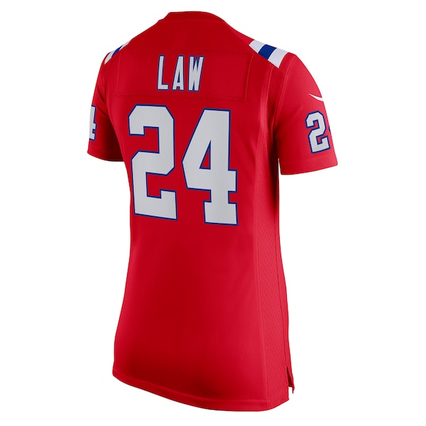 Ty Law New England Patriots Nike Women's Retired Game Jersey - Red/Navy