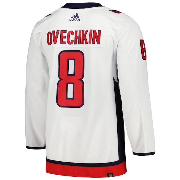 Alexander Ovechkin Washington Capitals adidas Away Captain Primegreen Authentic Player Jersey - White/Navy/Red