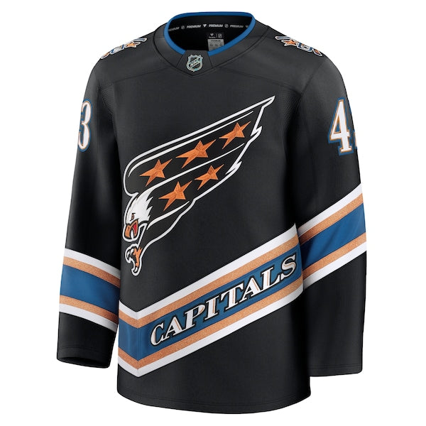 Tom Wilson Washington Capitals  Alternate 50th Anniversary Premium Jersey - Black/Red