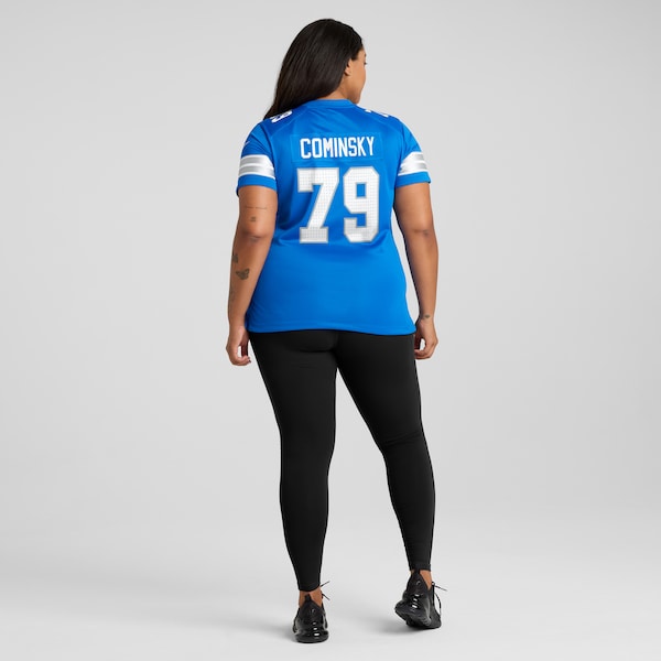 John Cominsky Detroit Lions Nike Women's Team Game Jersey -  Blue