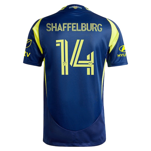 Jacob Shaffelburg Nashville SC adidas 2025 The Heart Of Nashville Kit Authentic Player Jersey - Navy