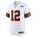 Shedeur Sanders Cleveland Browns Nike 2025 NFL Draft 2nd Alternate Game Jersey - White