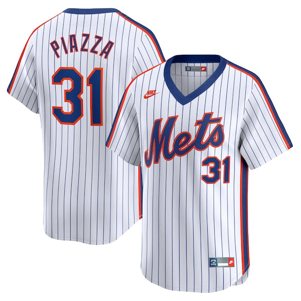 Mike Piazza New York Mets Nike Throwback Cooperstown Limited Jersey - White