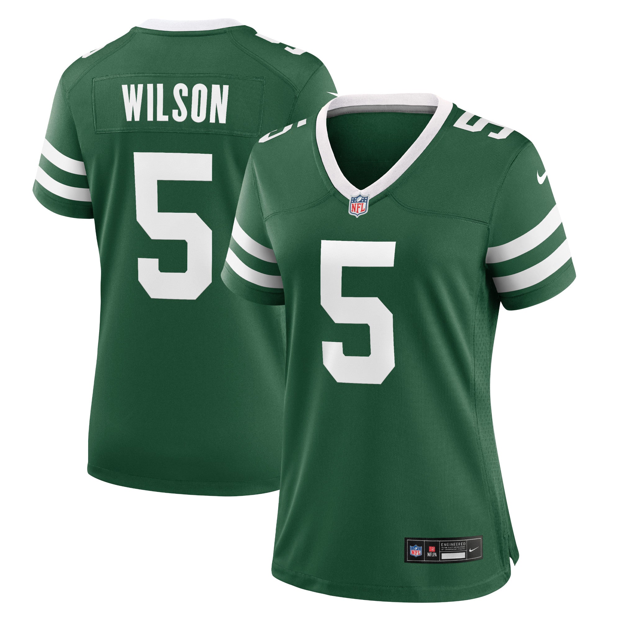 Garrett Wilson New York Jets Nike Women's Alternate Game Jersey - Legacy Black/Green/White