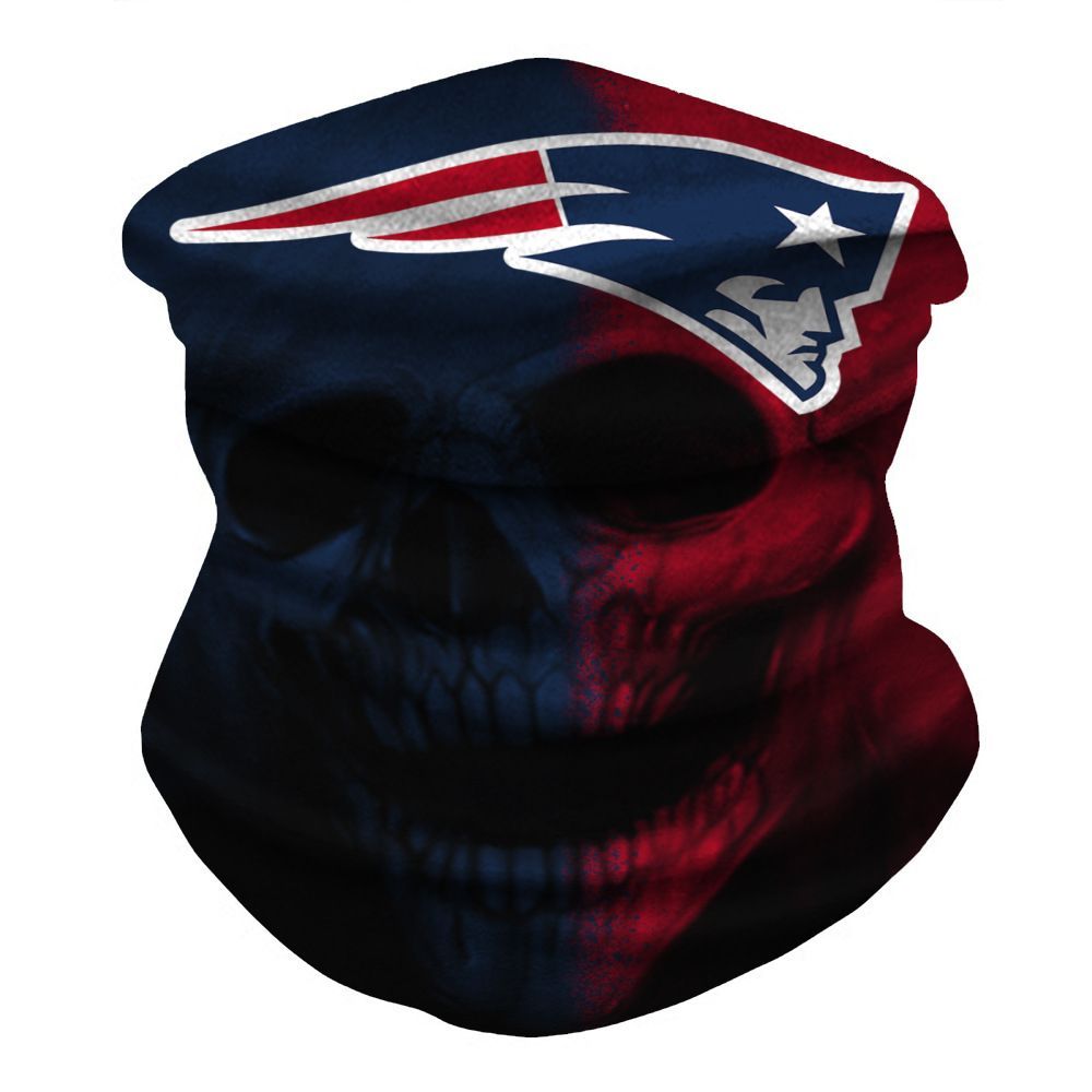 NEW ENGLAND PATRIOTS & SKULL FACE MASK BANDANAS